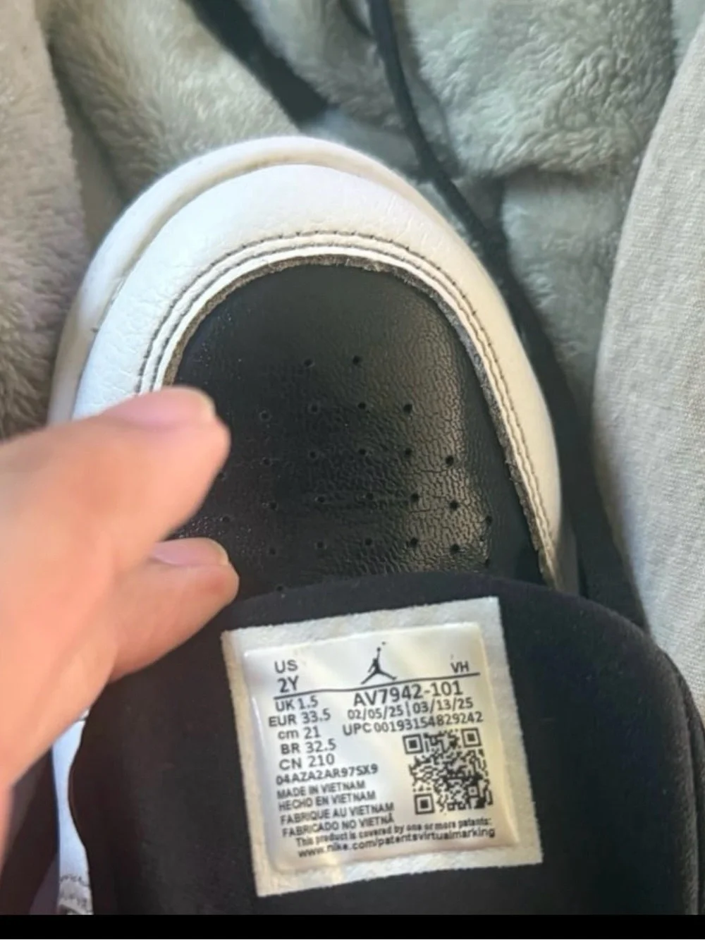 Jordan Kids Black & White High-Top Basketball Sneakers